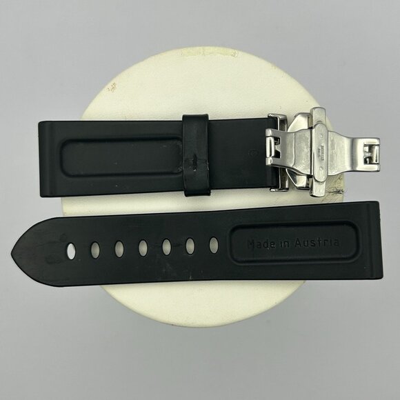 OEM Rubber Panerai PAM423 Strap for Deployment Buckle 24mm Stainless Buckle - Picture 2 of 6